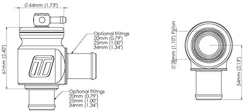 Turbosmart BOV Kompact Plumb Back-25mm  TS-0203-1222