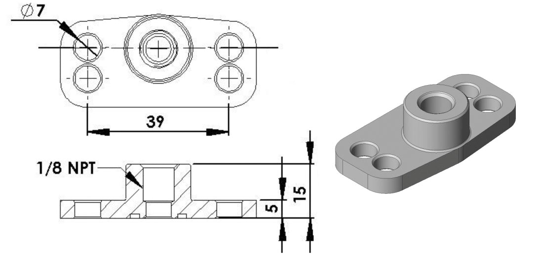 Turbosmart Fuel Pressure Regulator - FPR Adapter TS-0402-1004