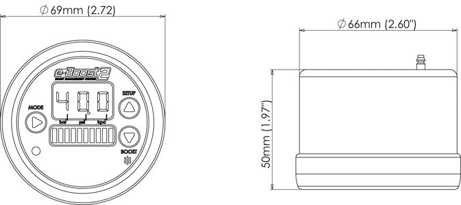 Turbosmart eB2 60psi 66mm Silver Silver  TS-0301-1004<br><br>