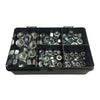 175 x Assorted Imperial Hexagon Headed Steel UNF Nuts<br>