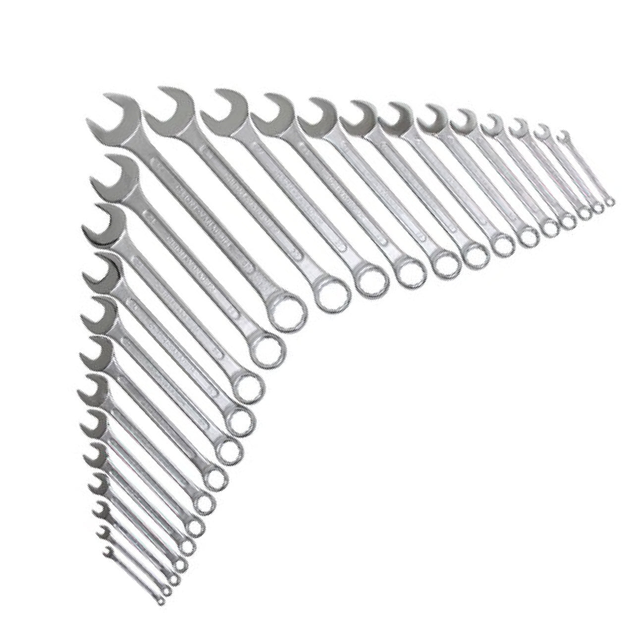 25 x Chrome Vanadium Combination Spanner Wrench Set, Metric 6 - 32mm