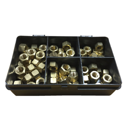 60 x Assorted Brass Exhaust Manifold Nuts <br><br>