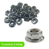 Flanged Serrated Hex Nuts to Fit Metric Bolts<br>Menu Options
