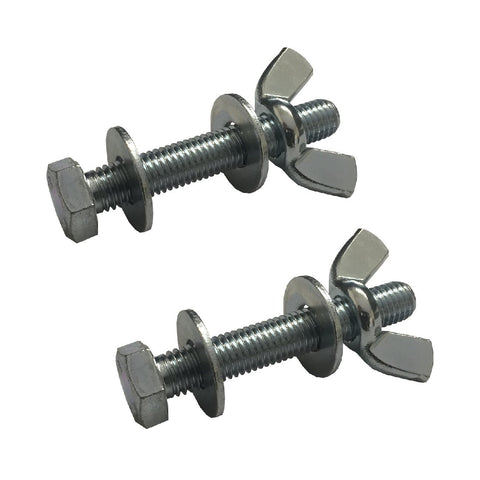 Set Screw Bolts M6 with Washers & Wing Nuts<br><br>