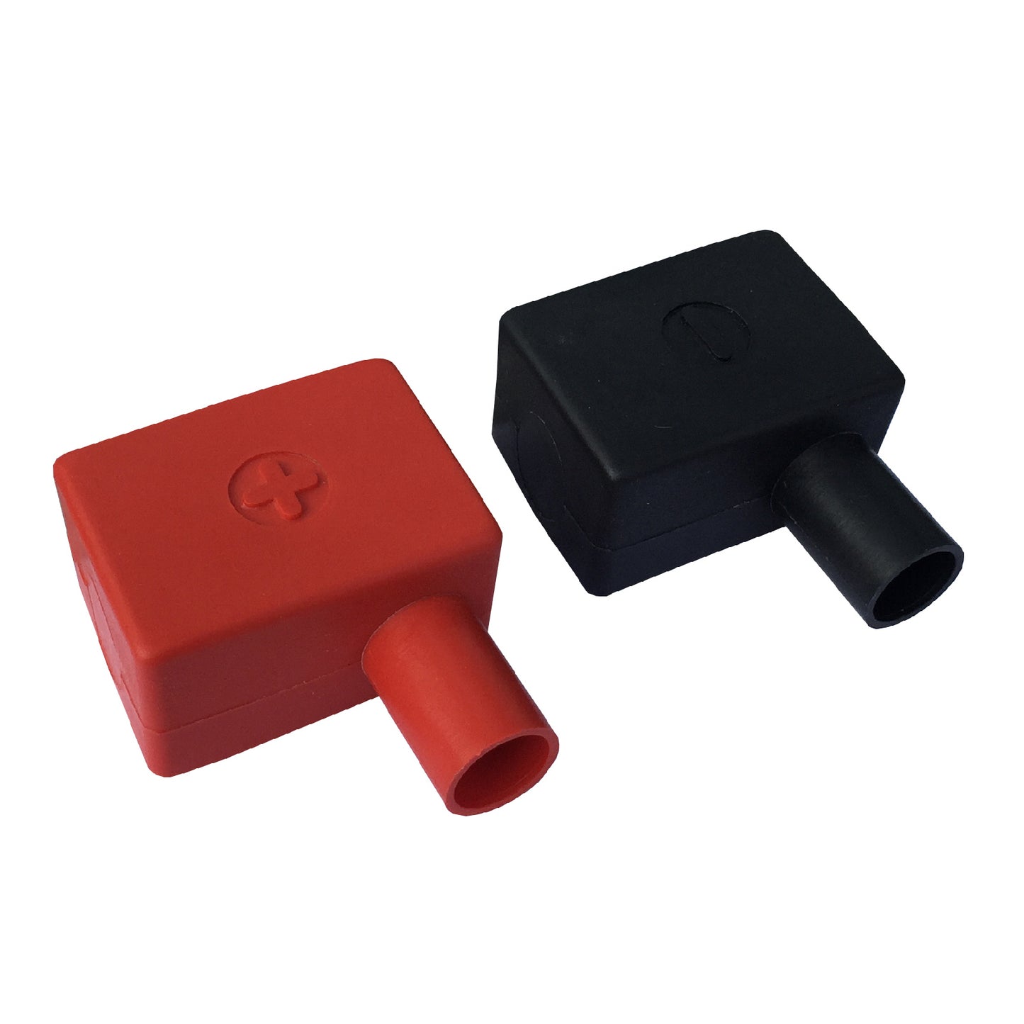 Battery Terminal Insulation Covers Positive Red & Negative Black Flag