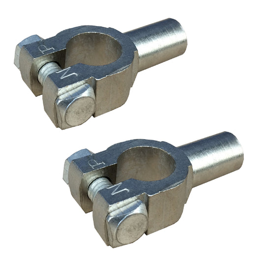 2 x Battery Terminals Crimp 7mm Positive & Negative for 35 - 50mm² Cable