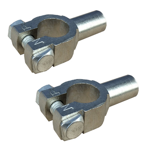 2 x Crimp Battery Terminals 11mm &  Covers for 35 - 50mm² Cable