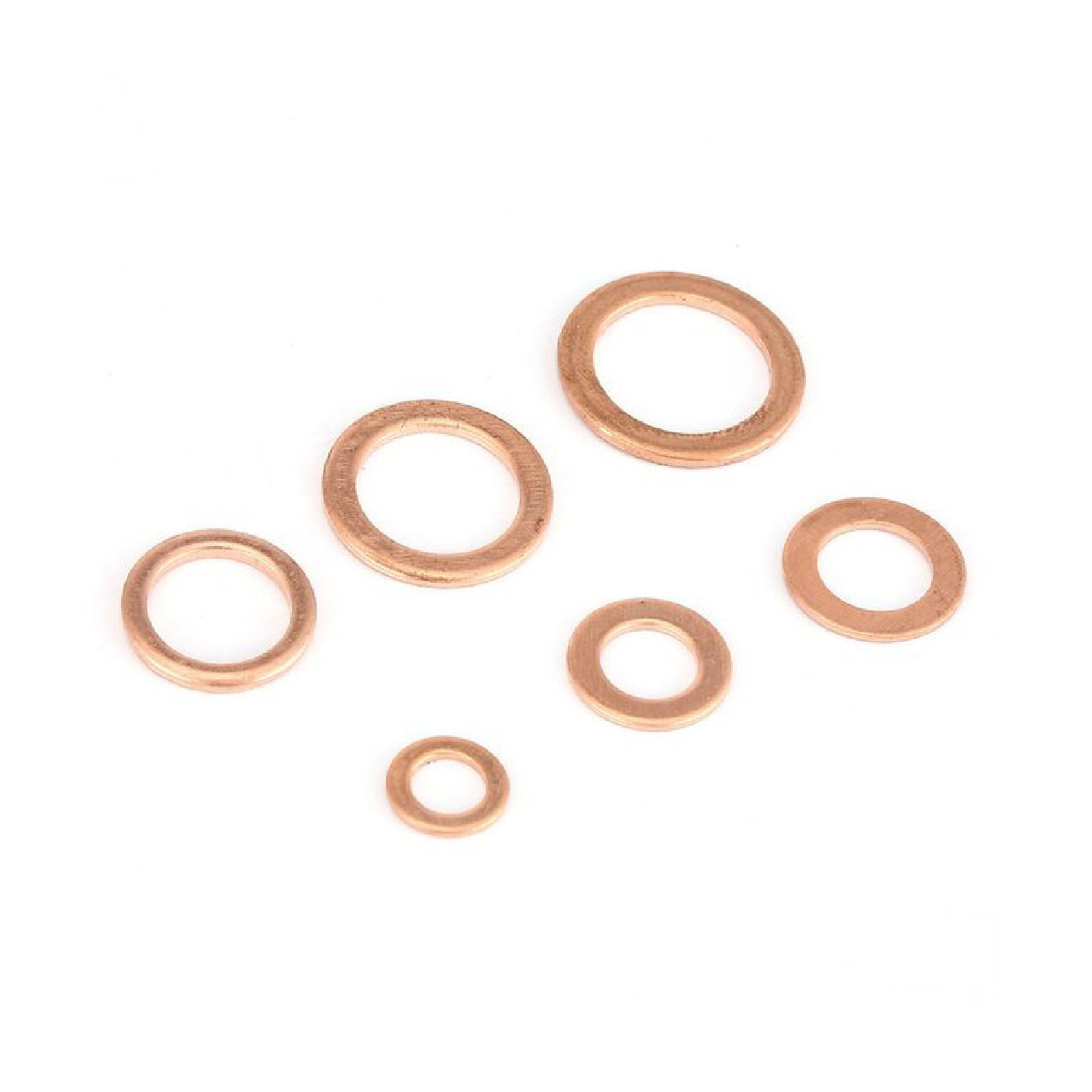 110 x Assorted Copper Washers 6-16mm for Sump Plugs & Hydraulics