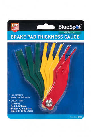 Colour Coded Brake Pad Thickness Gauge 2-12mm<br><br>