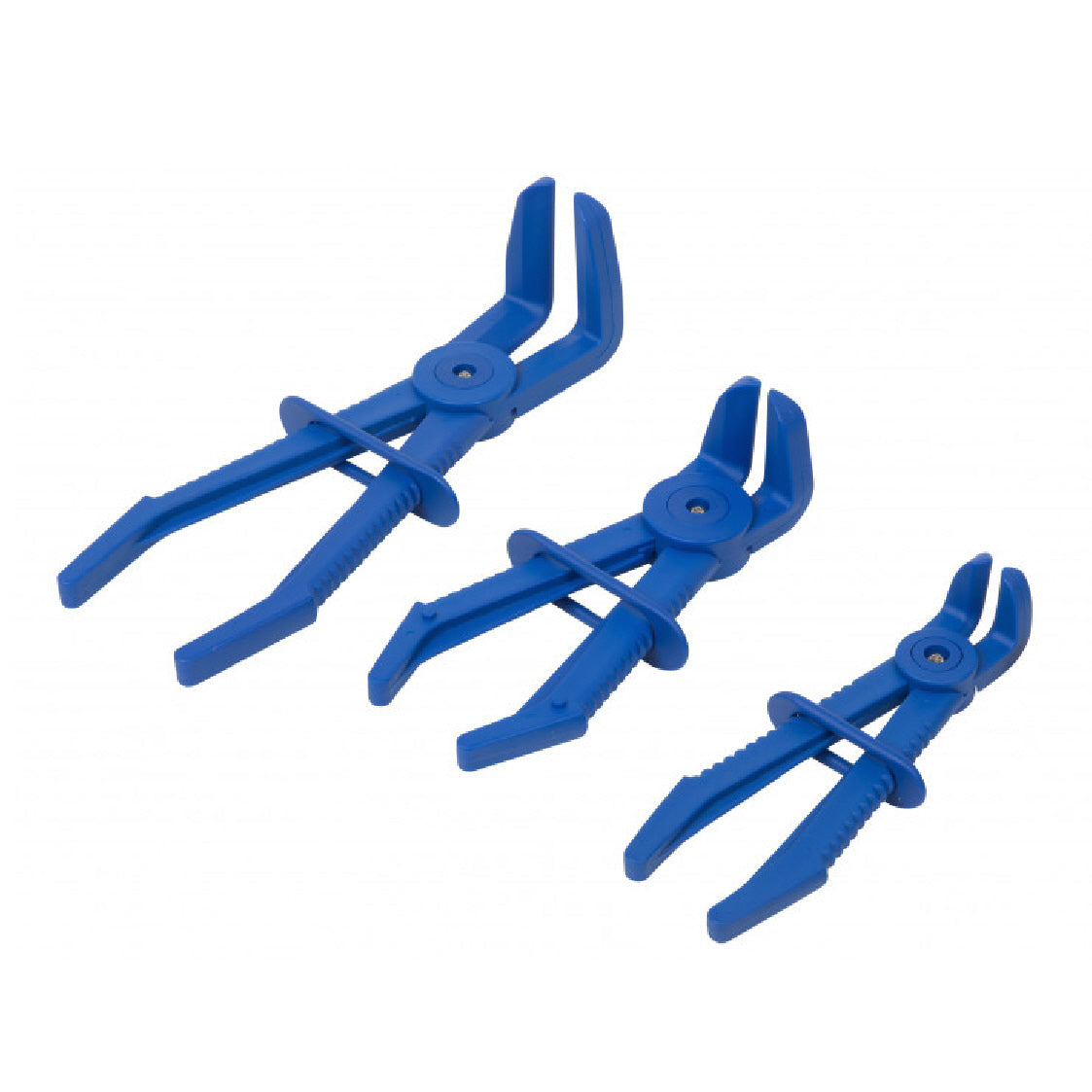 3 PCE Nylon Offset Flexible Hose Clamp Pliers, with Rounded Jaws