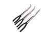 3 PCE Polished Long Reach Pliers Set, with Soft Grip Handles