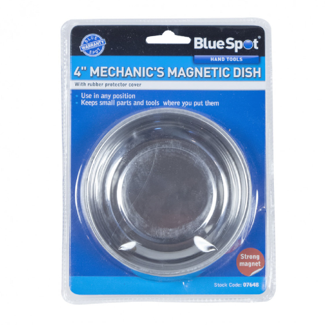 Stainless Steel 100mm Magnetic Dish, With Rubberised Base