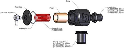 Turbosmart BOV Kompact Plumb Back-25mm  TS-0203-1222