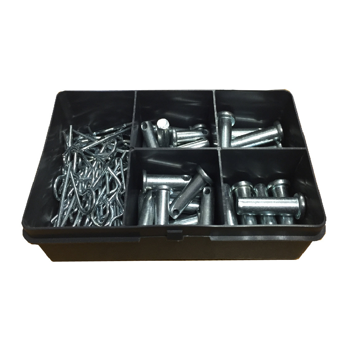 60 x Assorted Imperial Clevis Pin Fasterners & Retaining R Clips<br>