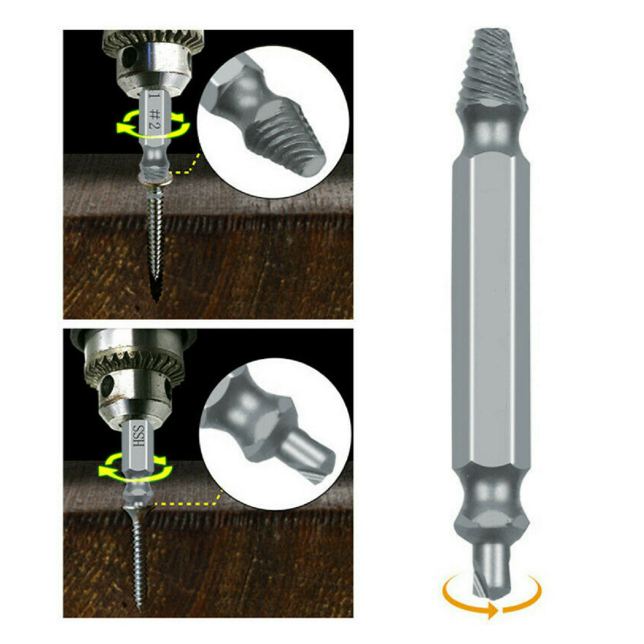 Damaged Screw Extractor Drill Bit Remover for Stripped Head Screws Stagemotorsport