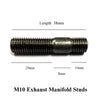 M10 x 1.5mm Pitch Manifold Studs. Length: 38mm. <br>20mm - 8mm - 10mm