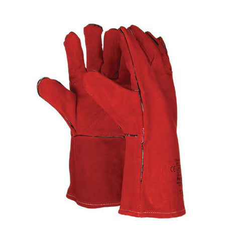 Heat Resistant Leather Welding Gloves <br>14" Long
