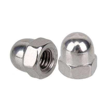 Metric Hexagon Headed Steel Dome Nuts<br>Menu Options