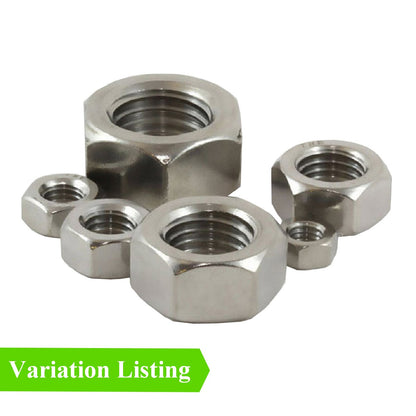 Imperial Hexagon Headed Steel Nuts UNF<br>Menu Options