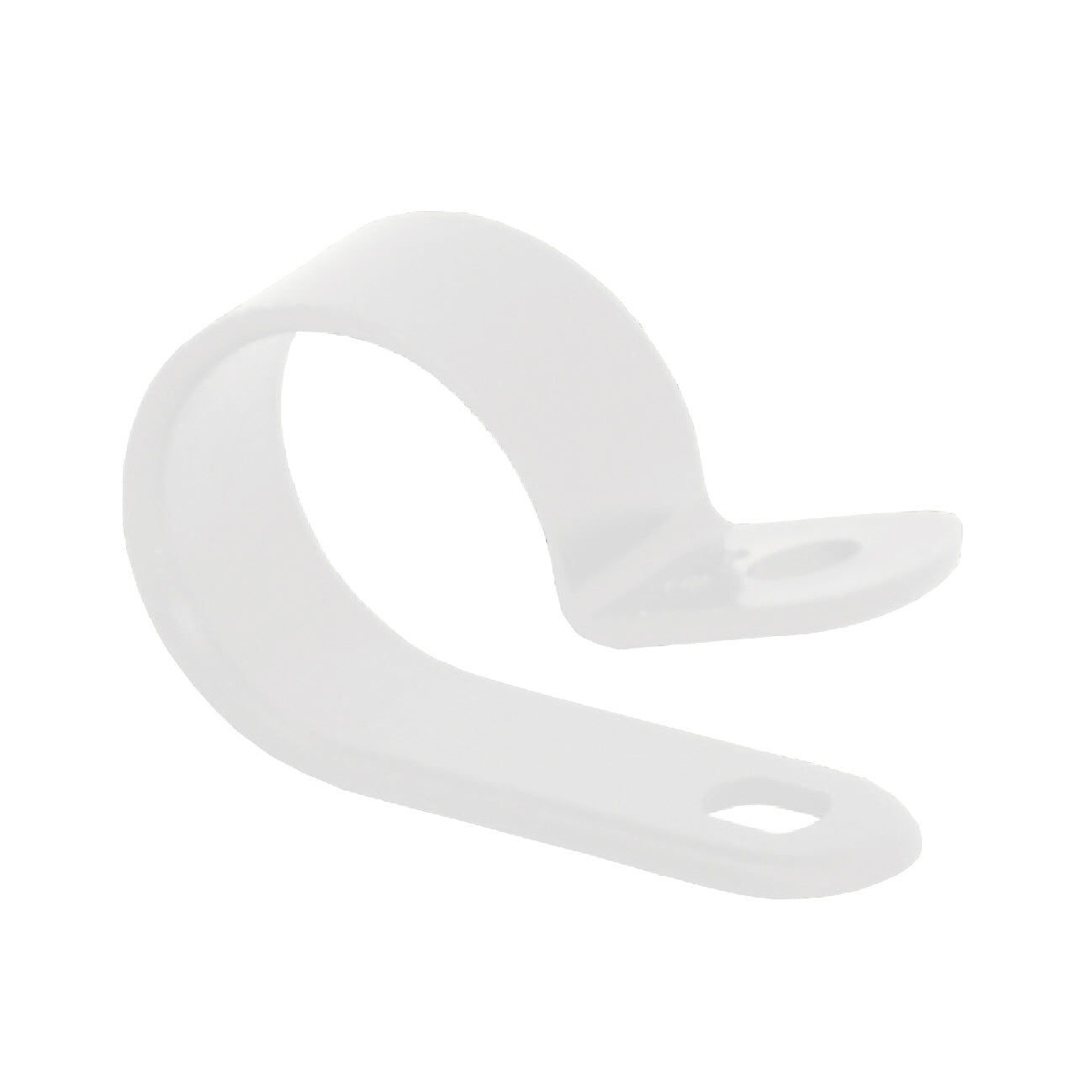 Natural / White Metric Nylon P Clips for Conduit, Cable & Tubing