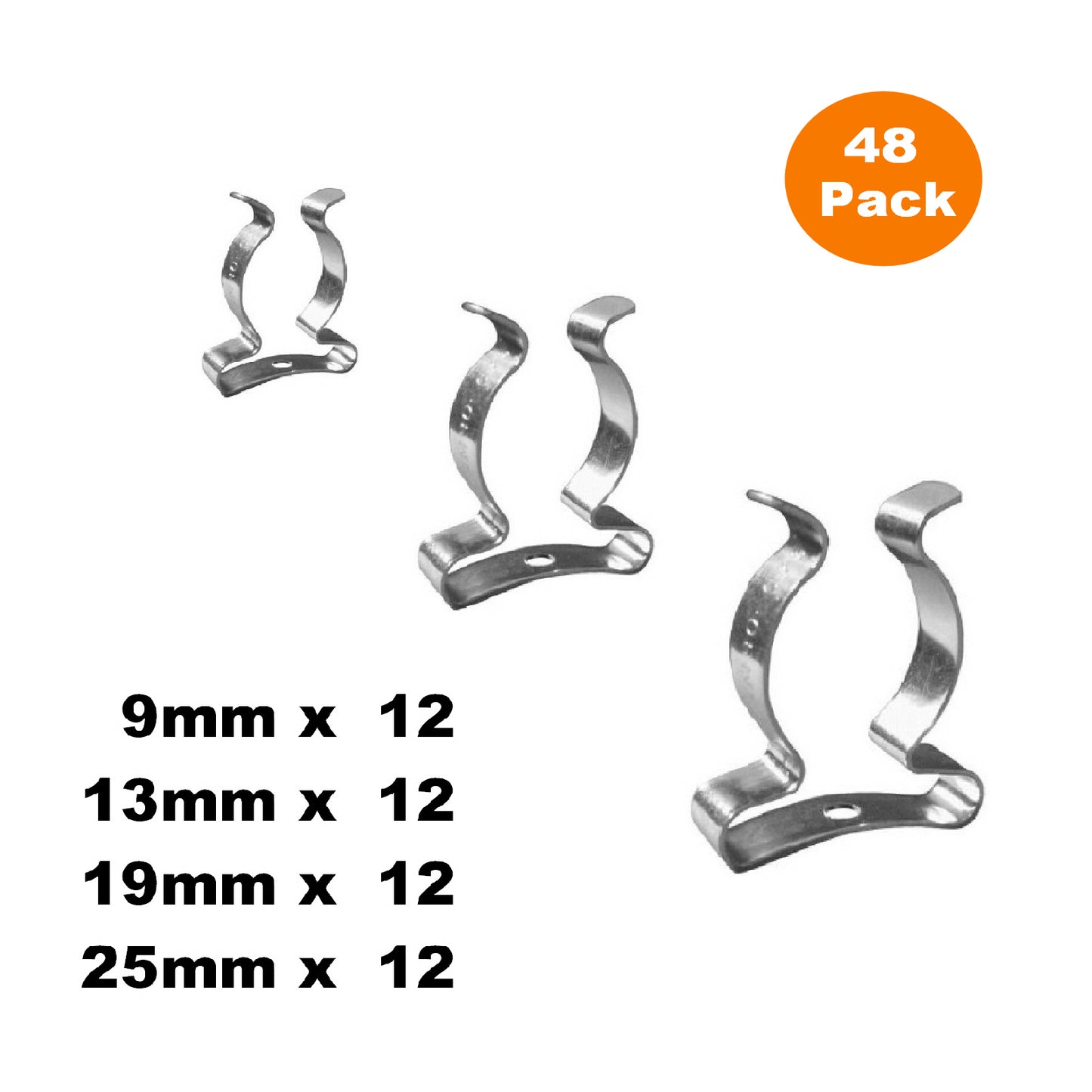 48 x Assorted Terry Tool Spring Clips<br><br>