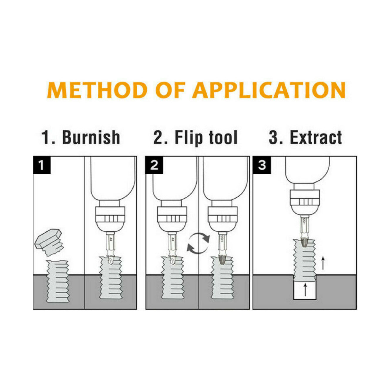 Damaged Screw Extractor, Remover Drill Bits <br><br>
