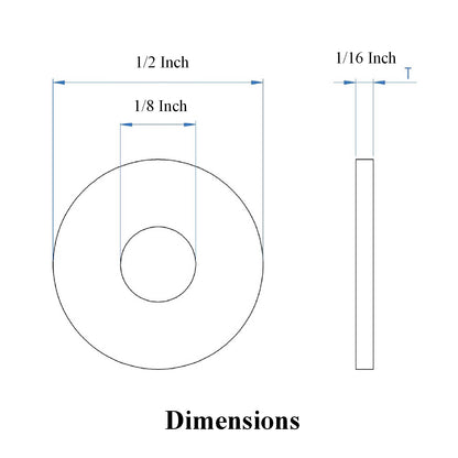 Imperial Steel Backing Washers for 1/8" Pop Rivets Size: 1/8" x 1/2"