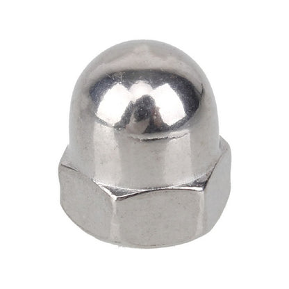 Metric Hexagon Headed Steel Dome Nuts<br>Menu Options