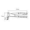 Hand Pop Riveter Gun & 60 Rivets Sizes 2.4mm, 3.2mm, 4.0mm & 4.8mm