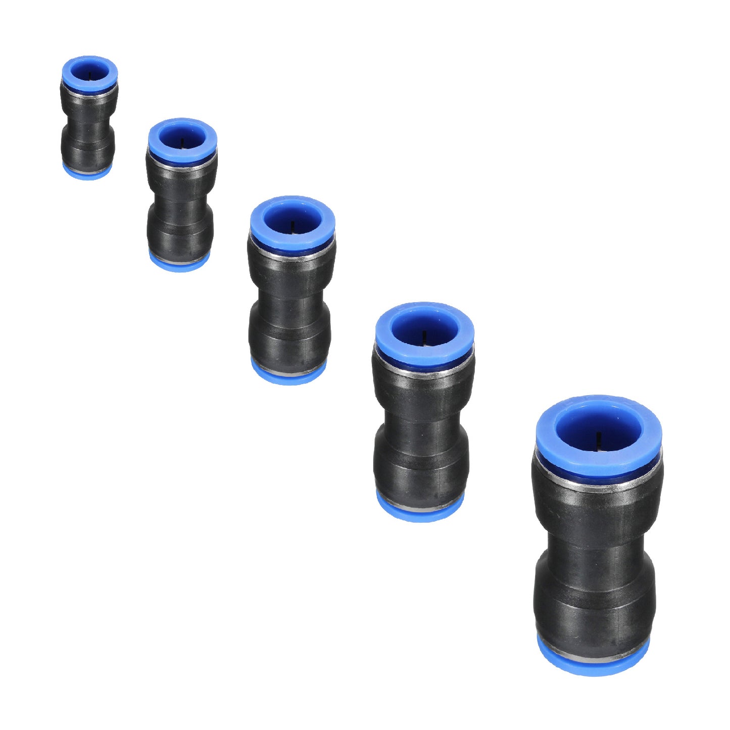 Releasable Straight Butt Connectors Speed Push Fit for Air Water & Fuel Hoses
