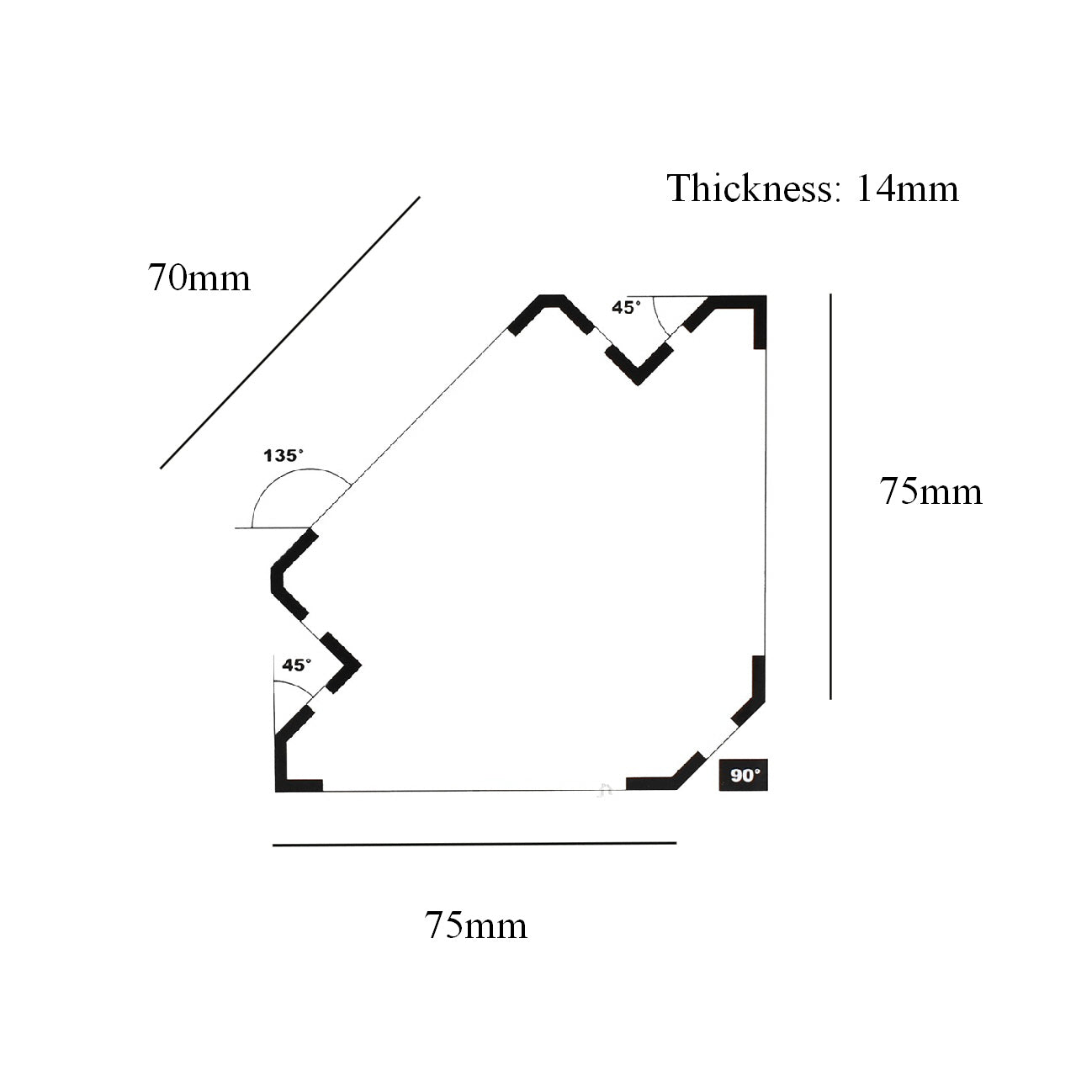 Welding Magnet 75mm Metal Holder <br> Magnet Holds: 8.5kg / 18lb<br>
