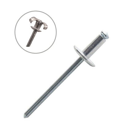 500 x Assorted Aluminium Peel Back Rivets <br><br>