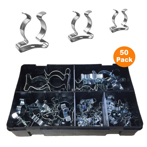 50 x Assorted Terry Tool Spring Clips<br><br>