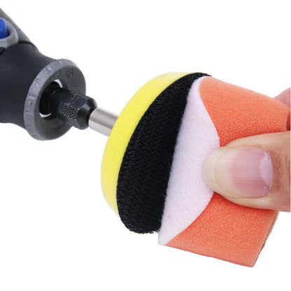 16 x Assorted Foam 50mm Polishing Pads with Backing Plate