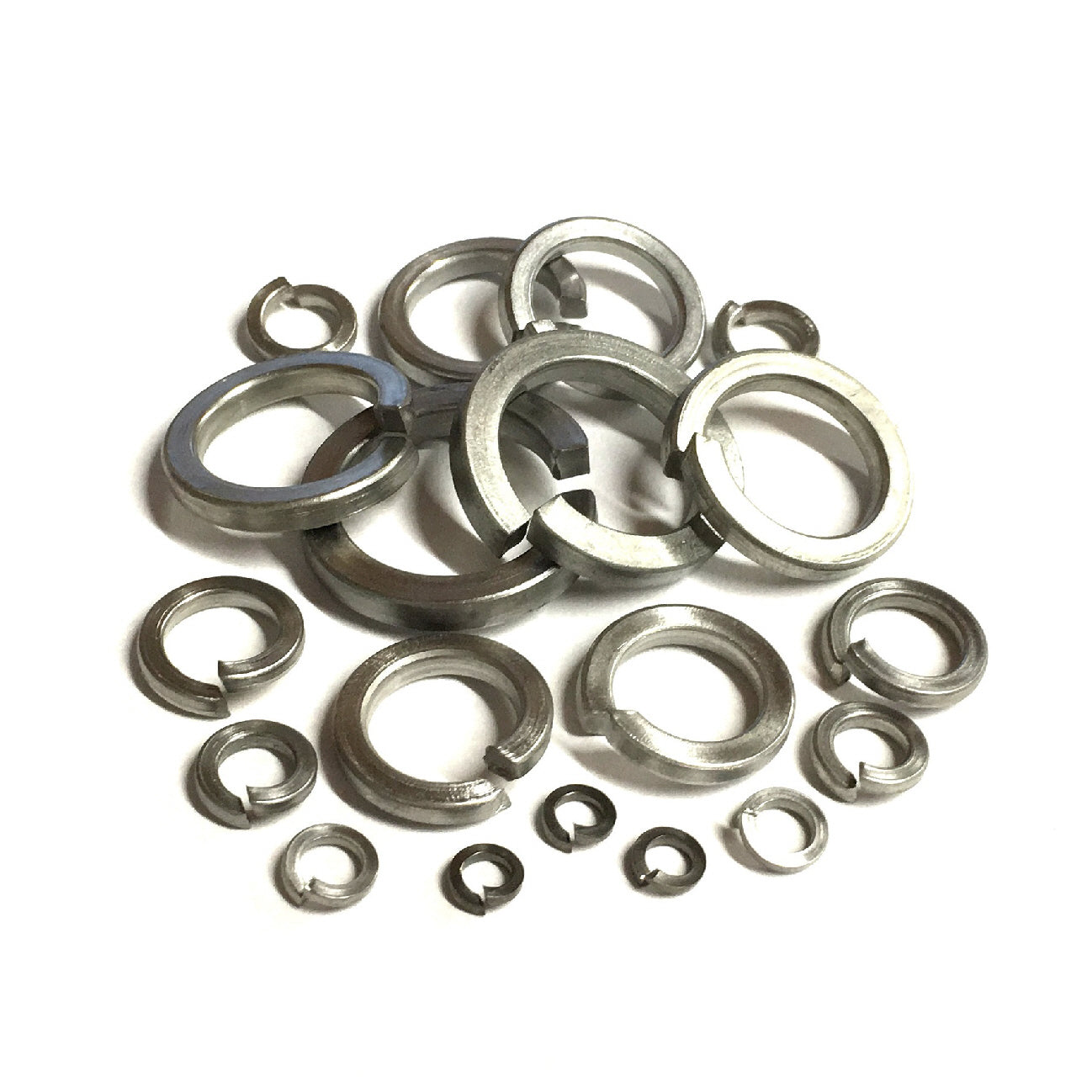 210 x Assorted Spring & Flat Washers<br> Bright Zinc Plated
