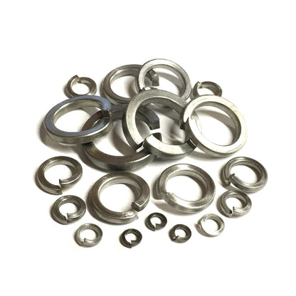 210 x Assorted Spring & Flat Washers<br> Bright Zinc Plated