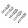 5 PCE Steel Male Air Fittings, For use with 1/4 BSP Air Hoses