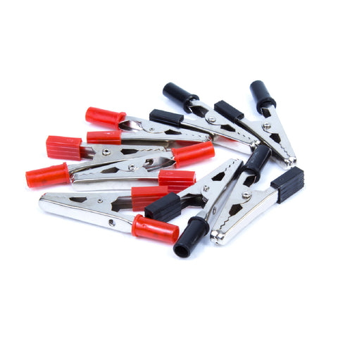 10 x Universal  Insulated Electrical Crocodile Clips <br>5 Amp