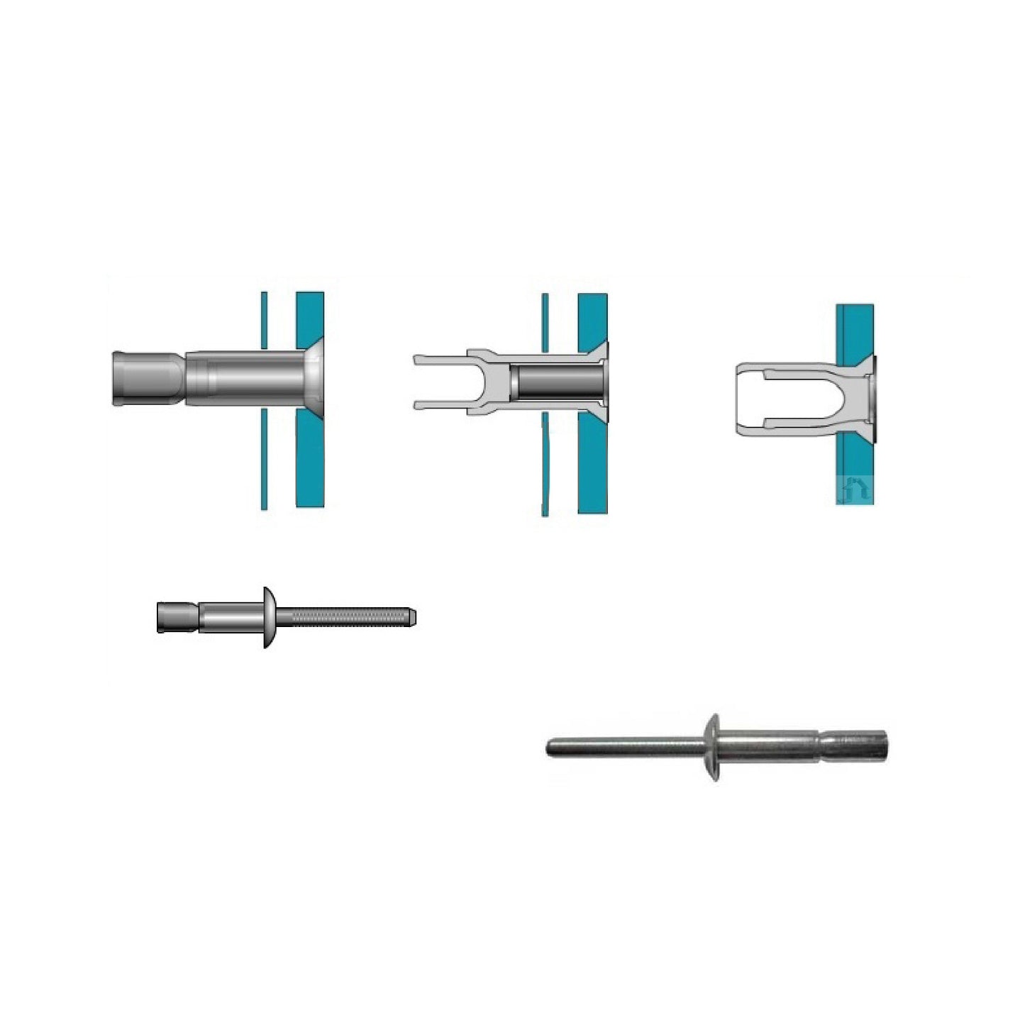 Monobolt Structural Rivets Dome headed<br>Menu Options