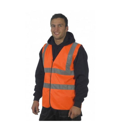 Orange High Visibility Safety Vest <br><br>