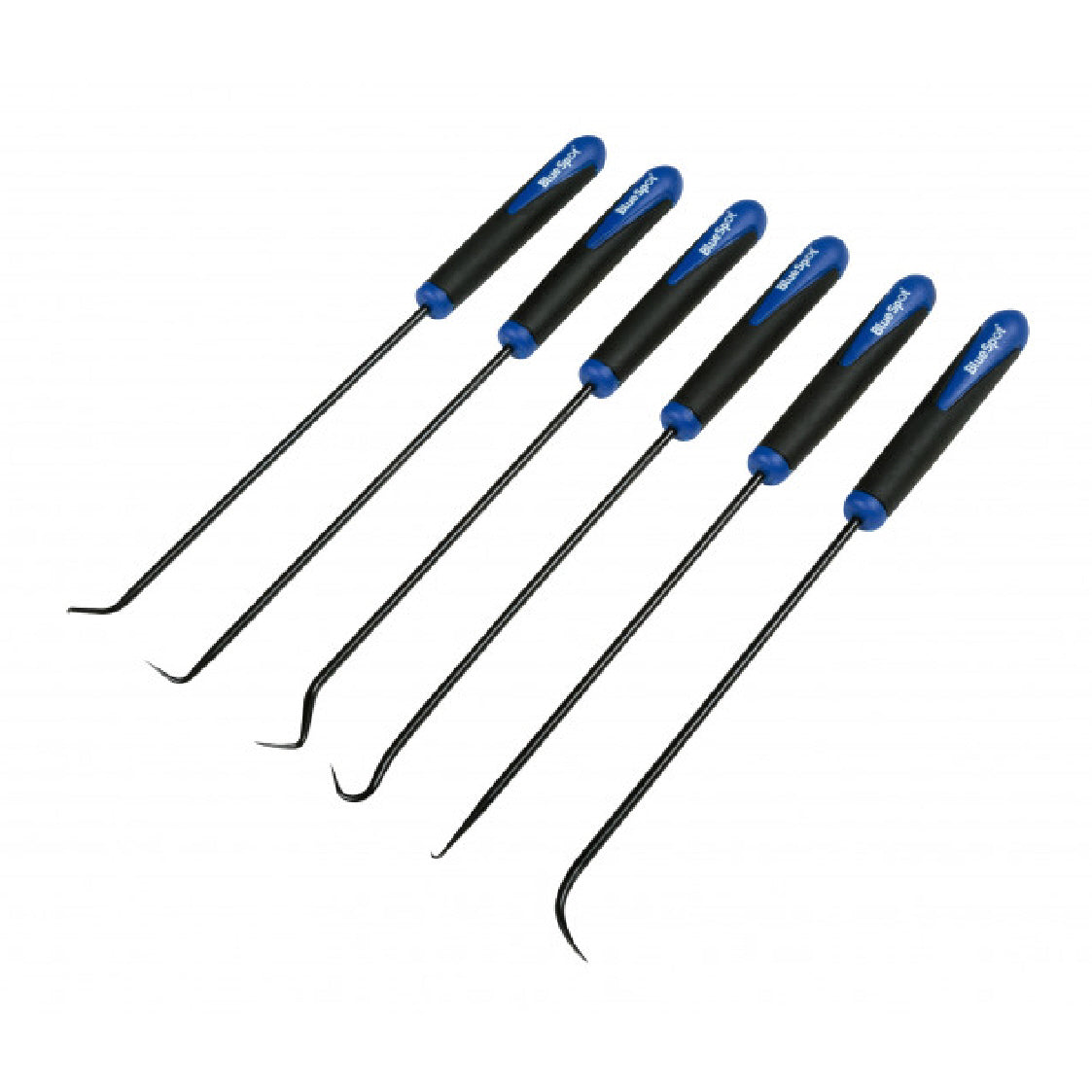 6 PCE Long Reach Pick and Hook Set, with Soft Grip Handles