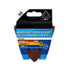6 x Mixed Grit Hook and Loop 93mm Detail Sanding Sheets<br><br>