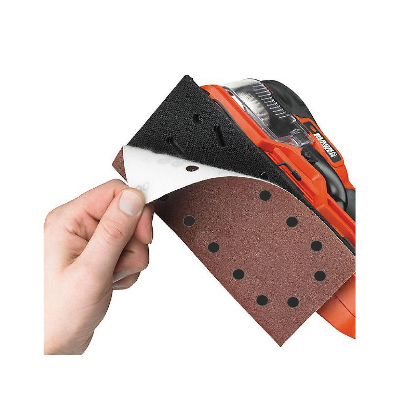 Punched 1/2 Sanding Sheets <br>115 x 230mm<br>Menu Options