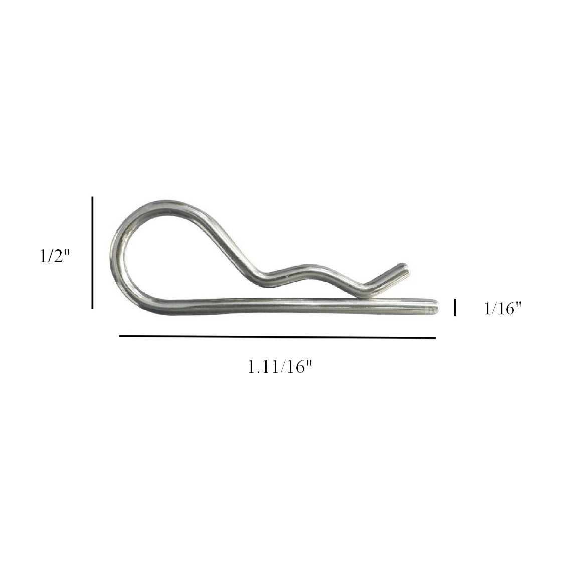 60 x Assorted Imperial Clevis Pin Fasterners & Retaining R Clips<br>