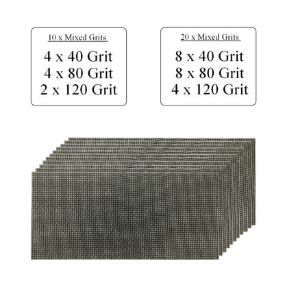 Hook and Loop 1/2 Mesh Sanding Sheets 115 x 230mm<br>Menu Options
