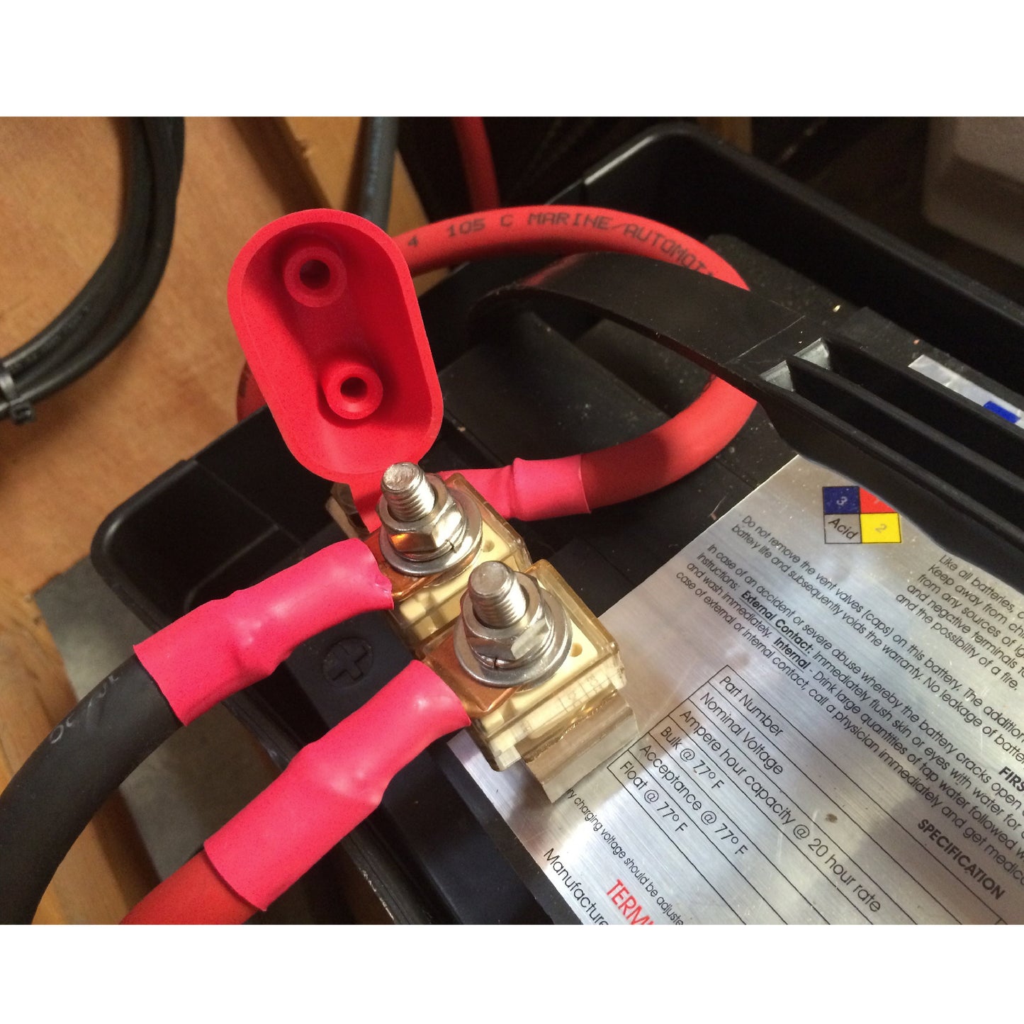Battery Switch Starter Straps Negative & Positive <br> Menu Options