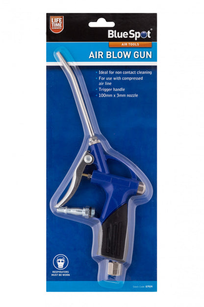 Air Blow Gun, with 100 x 3mm Nozzle & Ideal for Non Contact Cleaning
