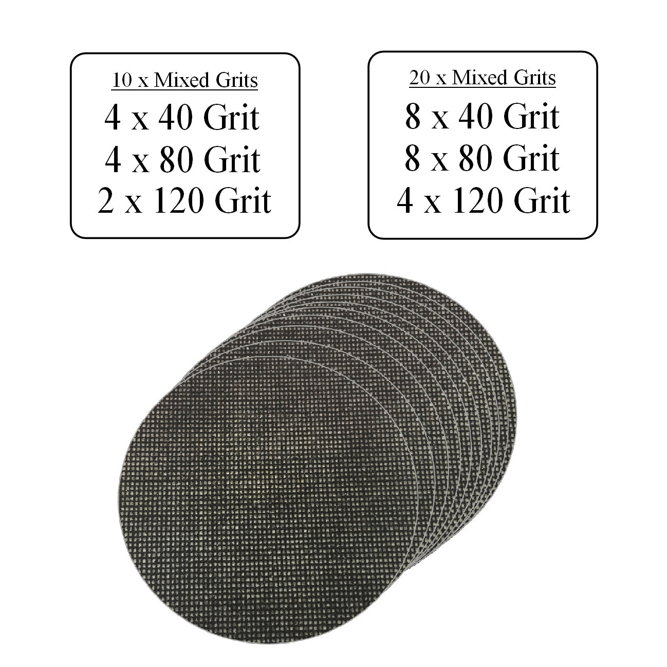Hook & Loop 125mm Mesh Orbital Sanding Discs  <br> Menu Options
