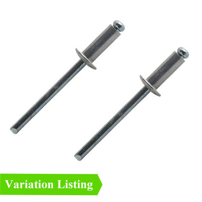 100 x Aluminium Pop Rivets Dome headed<br>Menu Options