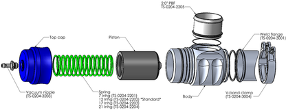 Turbosmart BOV Big Bubba BPV Black  TS-0204-1202 Blow Off Valve, Dump Valve